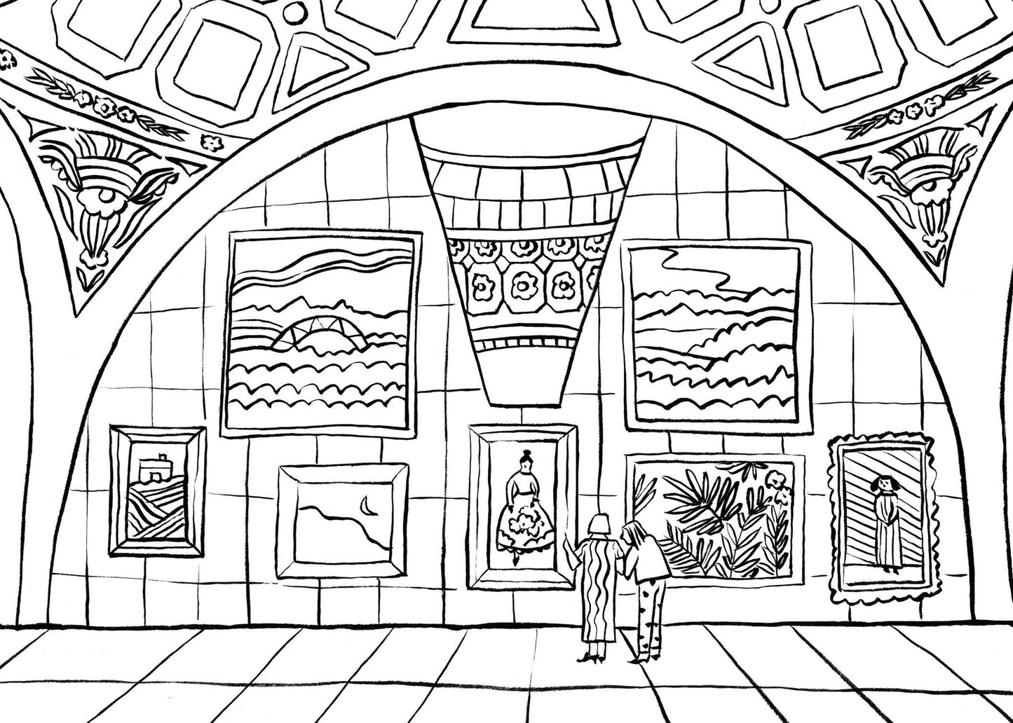 Iconic Paris Coloring Book: 24 Sights to Send and Frame