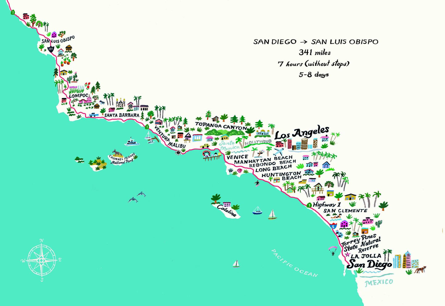 Pacific Coasting: An Illustrated Guide to the Ultimate Road Trip, from San Diego to Vancouver