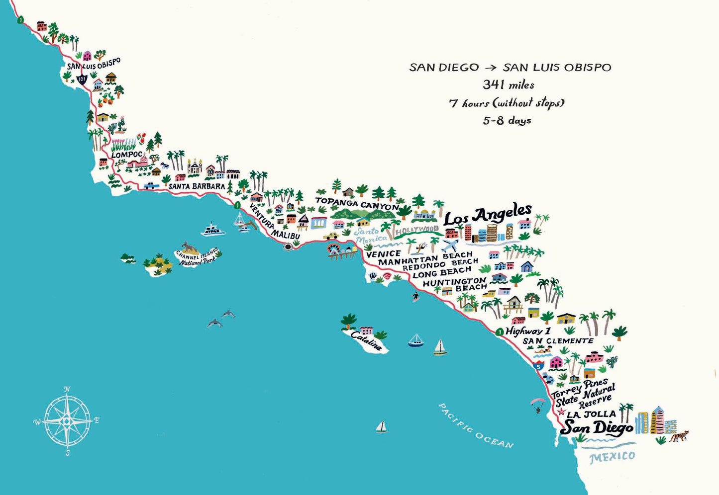 Pacific Coasting: An Illustrated Guide to the Ultimate Road Trip, from San Diego to Vancouver