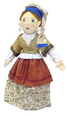 Girl W/A Pearl Earring Doll