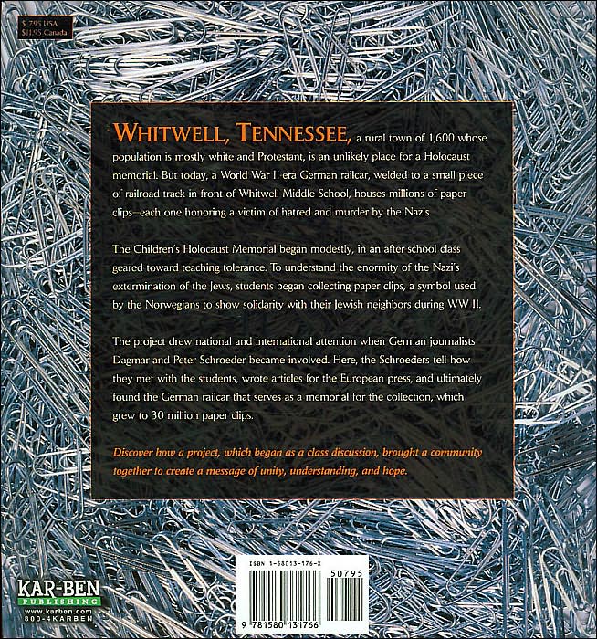 Six Million Paper Clips: The Making of a Children's Holocaust Memorial