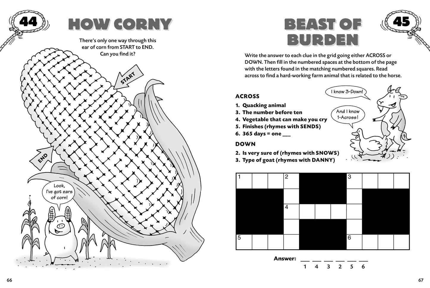 Barnyard Games & Puzzles: 100 Mazes, Word Games, Picture Puzzles, Jokes and Riddles, Brainteasers, and Fun Activities for Kids