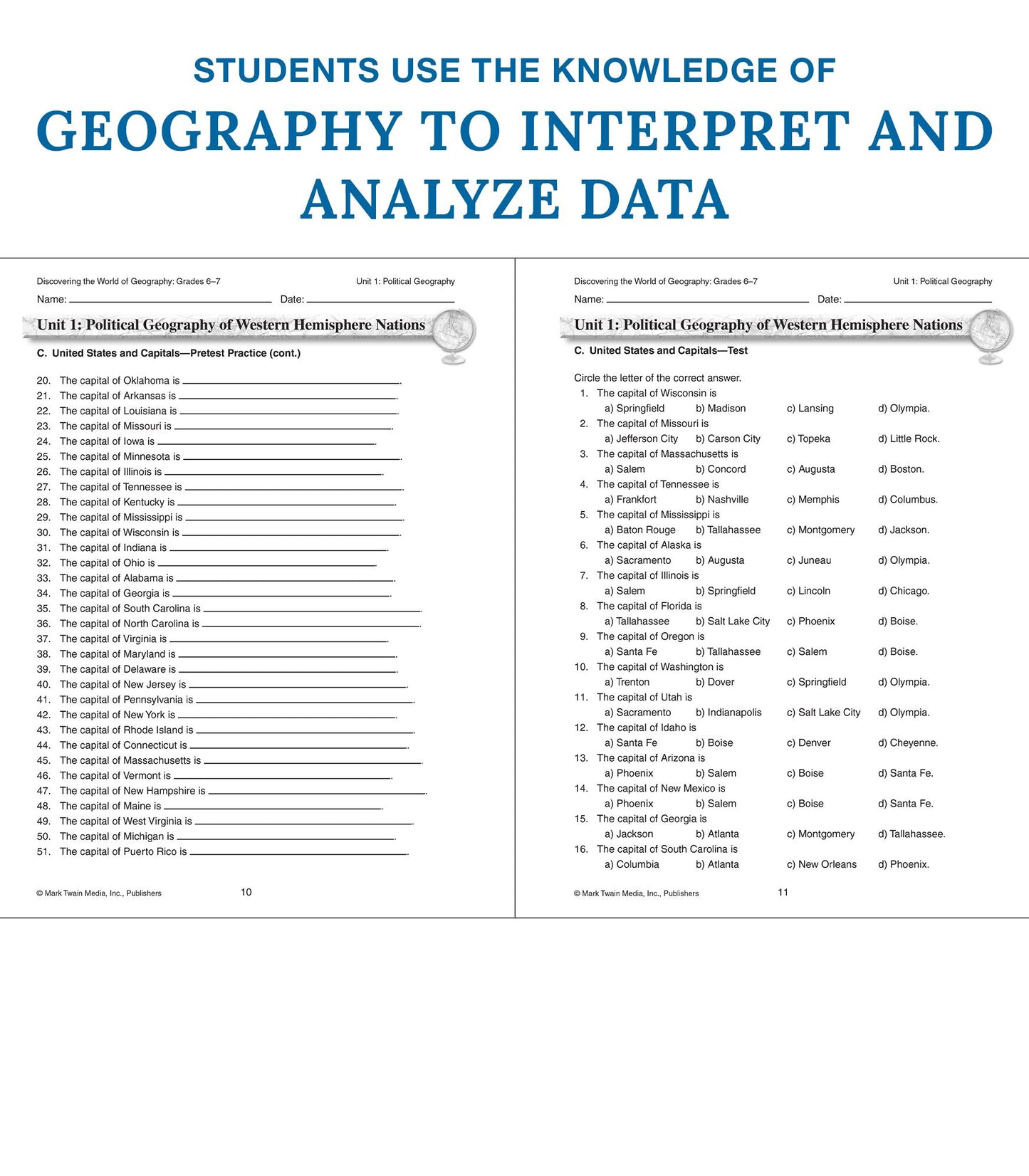 Discovering the World of Geography