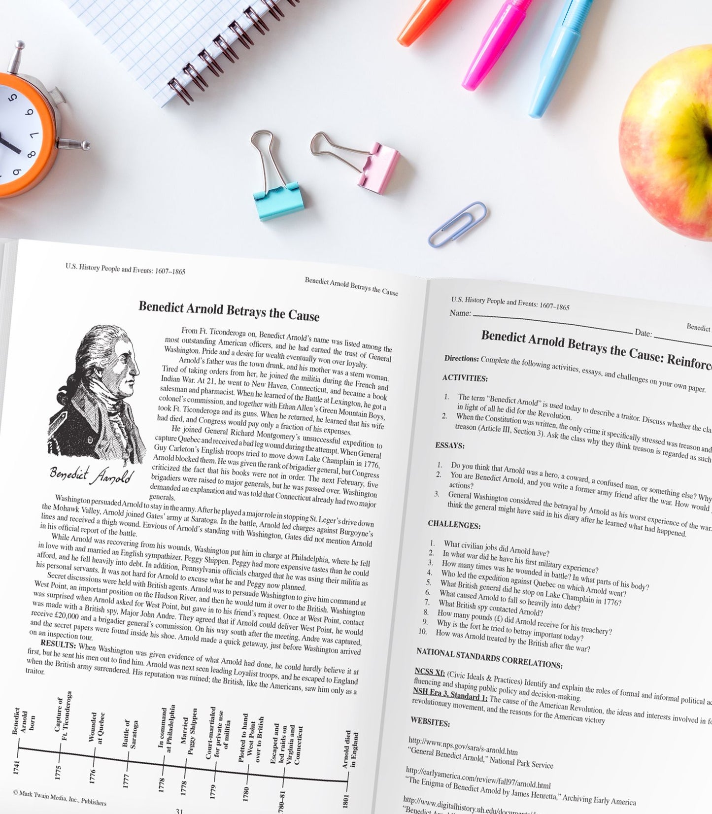 U. S. History, People and Events, 1607-1865