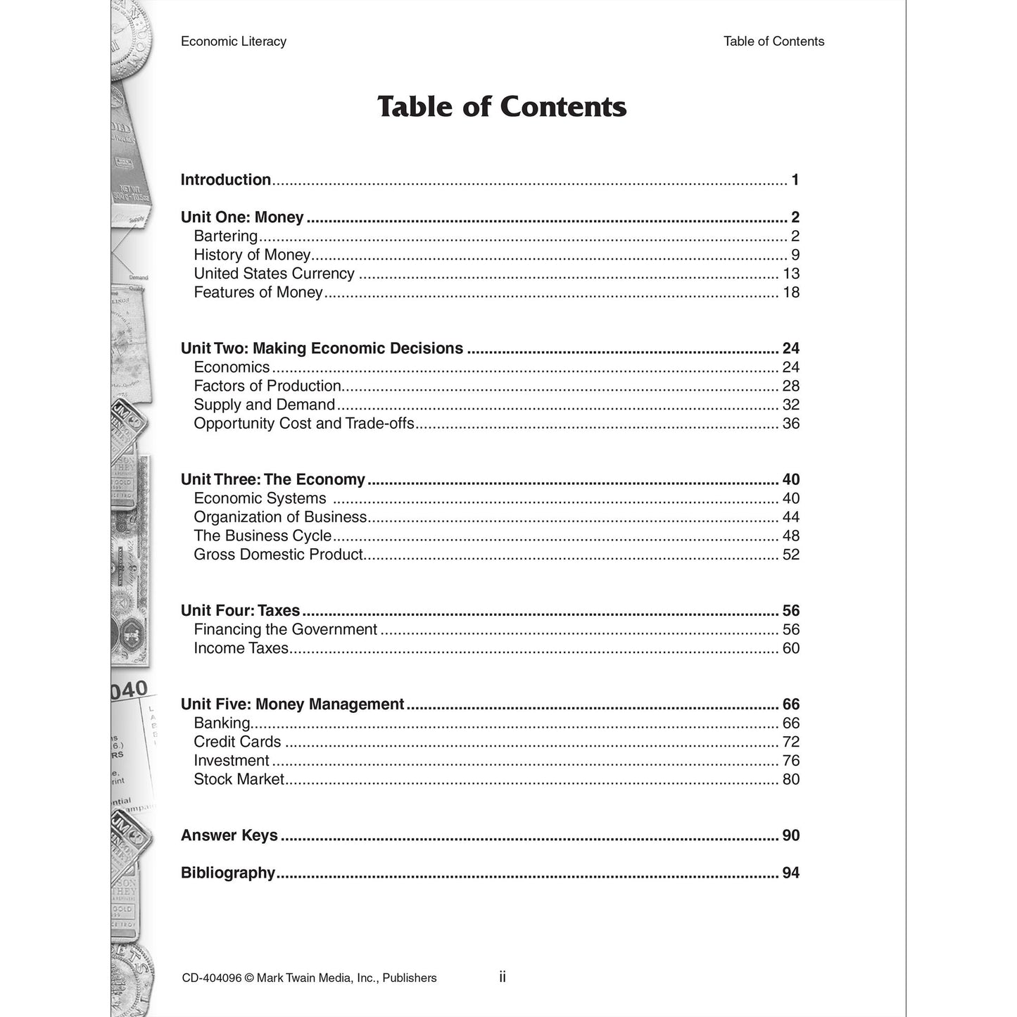 Economic Literacy: A Simplified Method for Teaching Economic Concepts