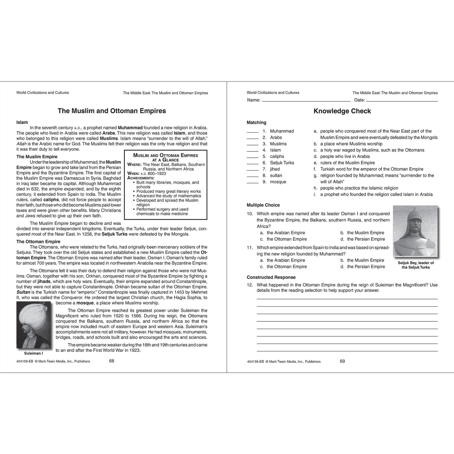 World Civilizations and Cultures, Grades 5-8+