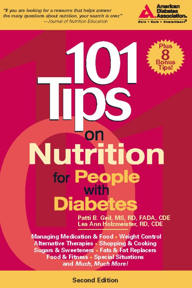 101 Tips on Nutrition for People with Diabetes
