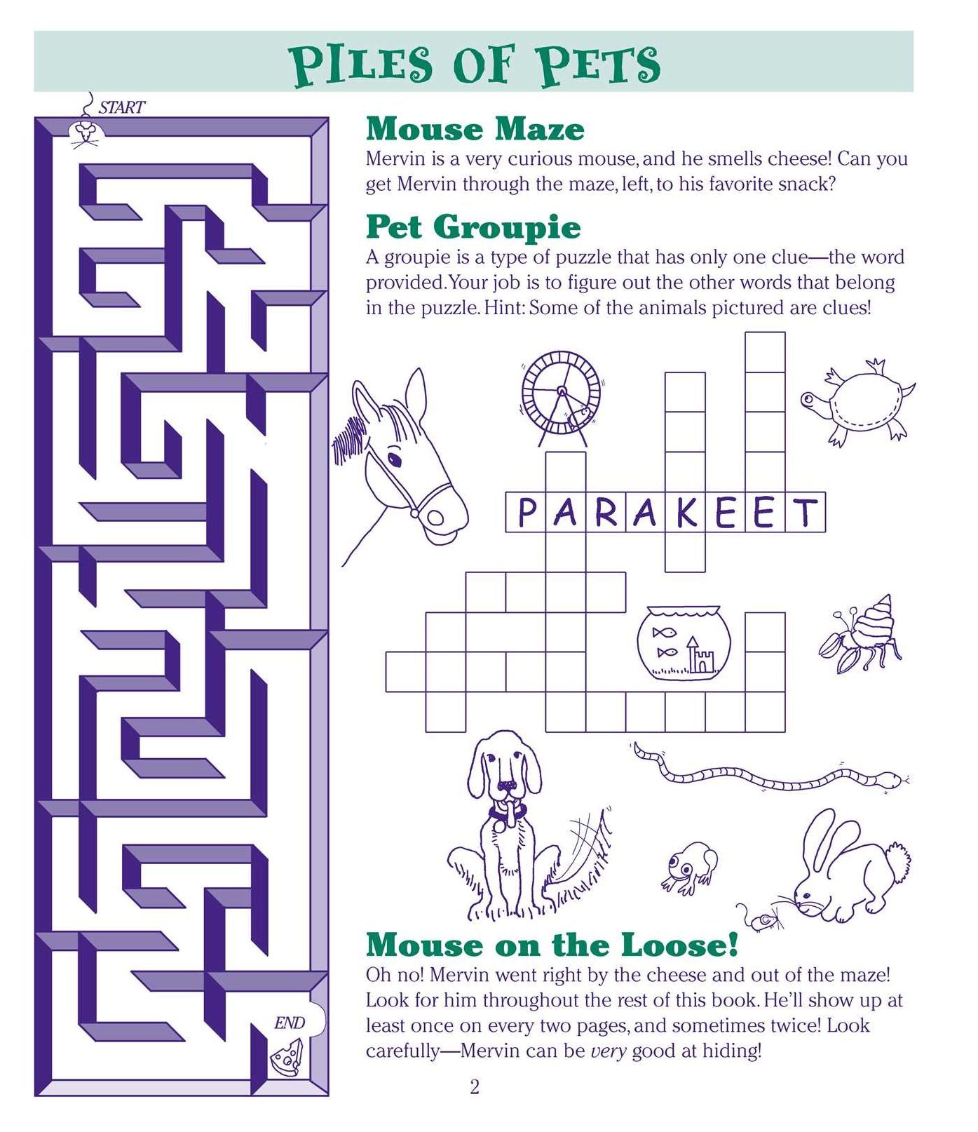 The Everything Kids' Puzzle Book: Mazes, Word Games, Puzzles & More! Hours of Fun!