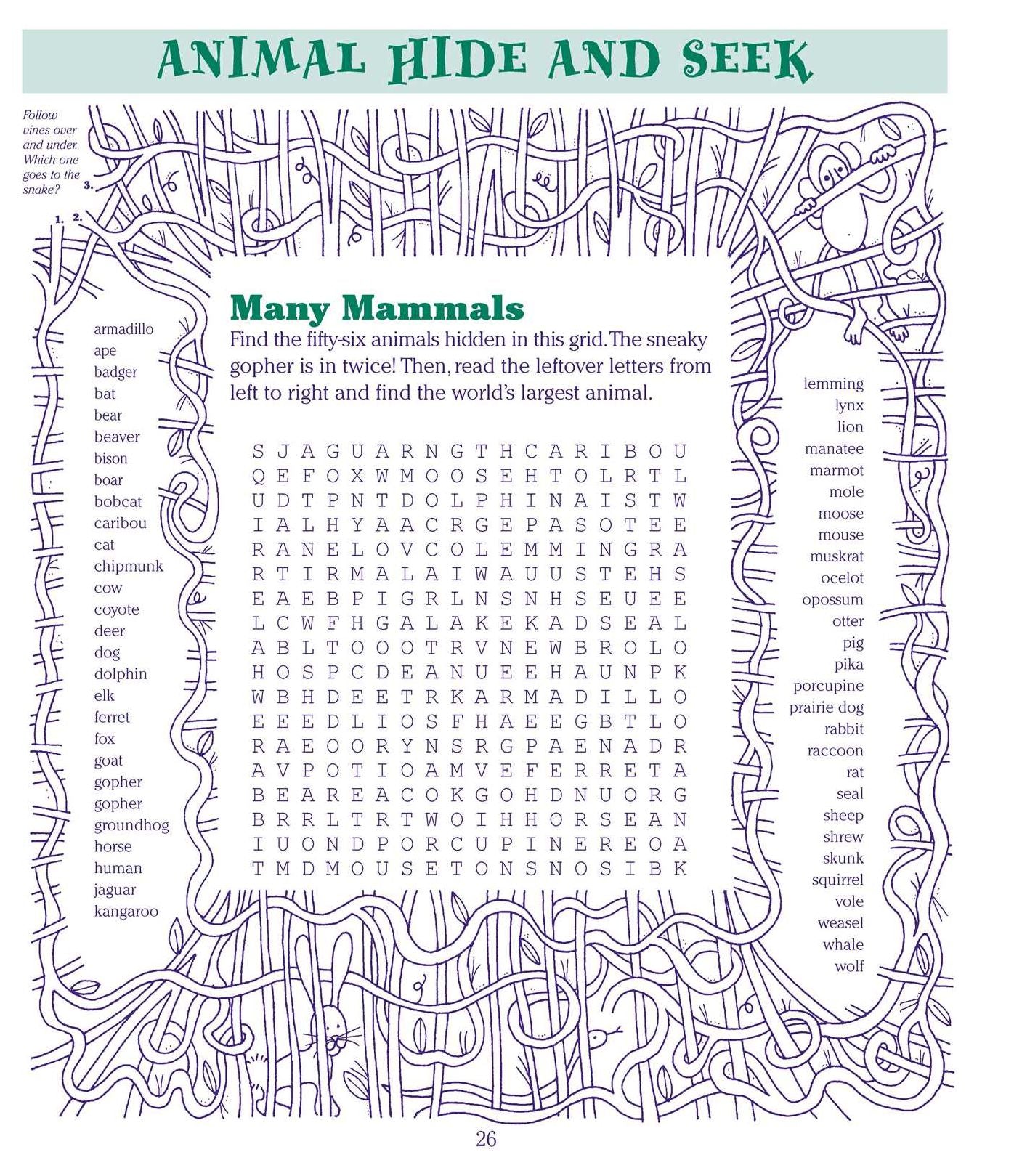 The Everything Kids' Puzzle Book: Mazes, Word Games, Puzzles & More! Hours of Fun!