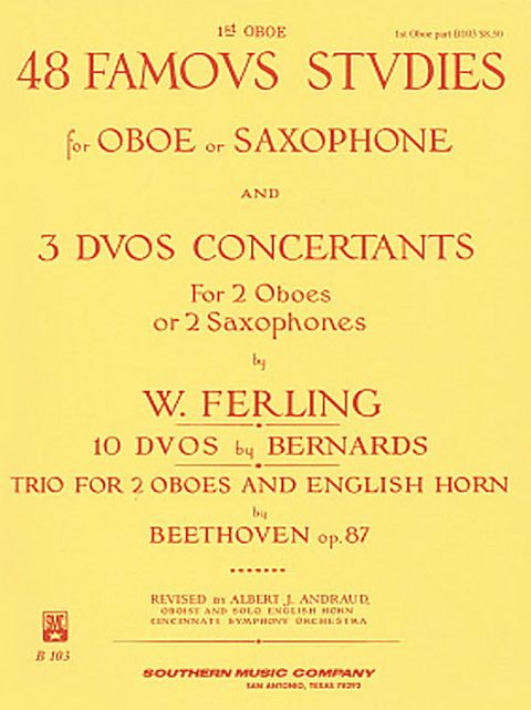 48 Famous Studies, (1st and 3rd Part): Oboe