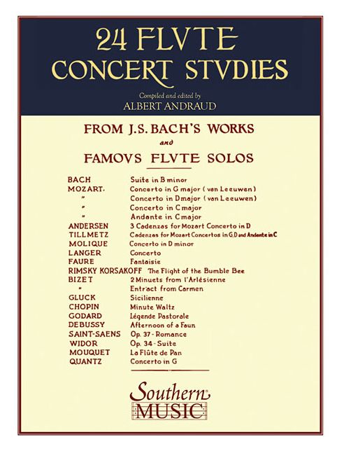 24 Flute Concert Studies: Unaccompanied Flute