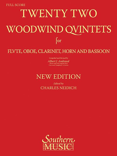 Twenty-Two Woodwind Quintets: Set of 5 Parts