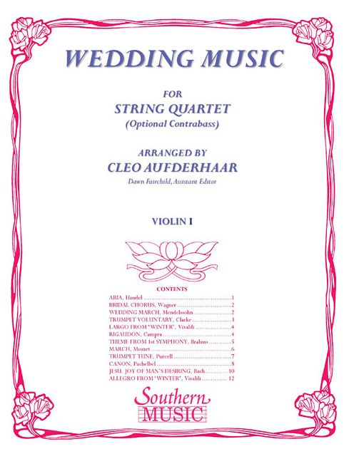 Wedding Music: Violin 1 Part
