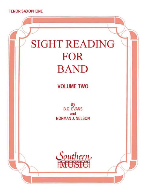 Sight Reading for Band, Book 2: Bb Tenor Saxophone