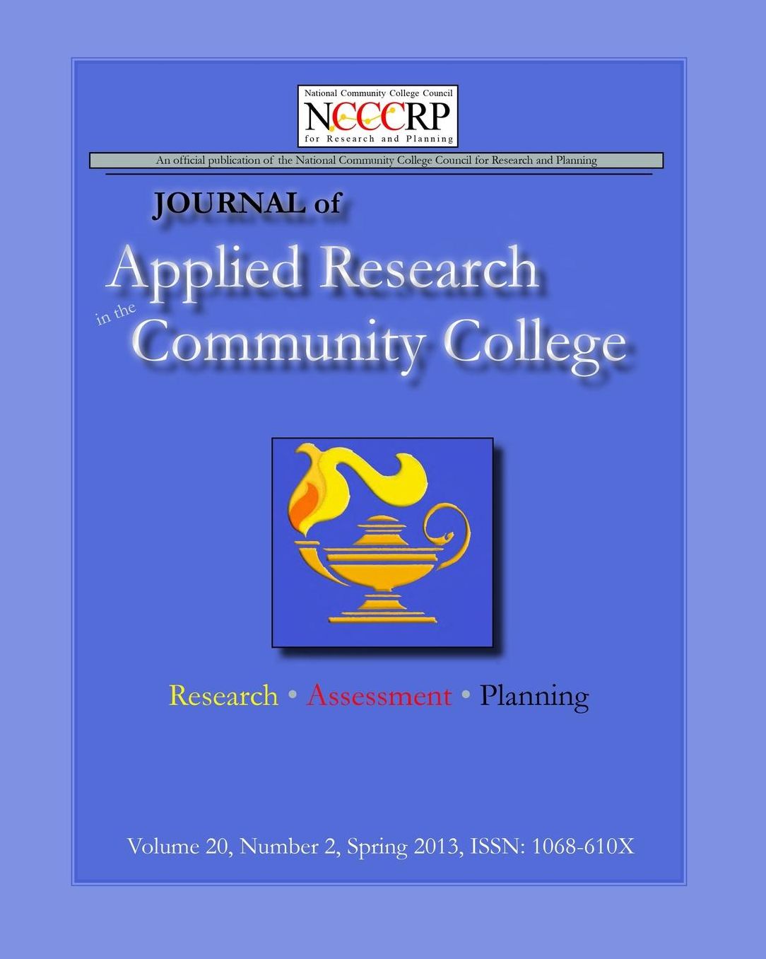 Journal of Applied Research in the Community College: Volume 20, Number 2