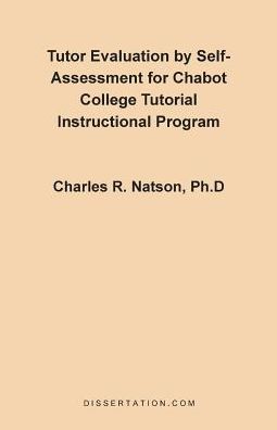 Tutor Evaluation By Self-Assessment For Chabot College Tutorial Instructional Program