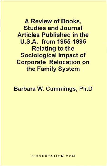 A Review Of Books, Studies And Journal Articles Published In The U.S.A. From 1955-1995 Relating To The