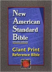 NASB Giant Print Reference Bible: New American Standard Bible Update, burgundy genuine leather