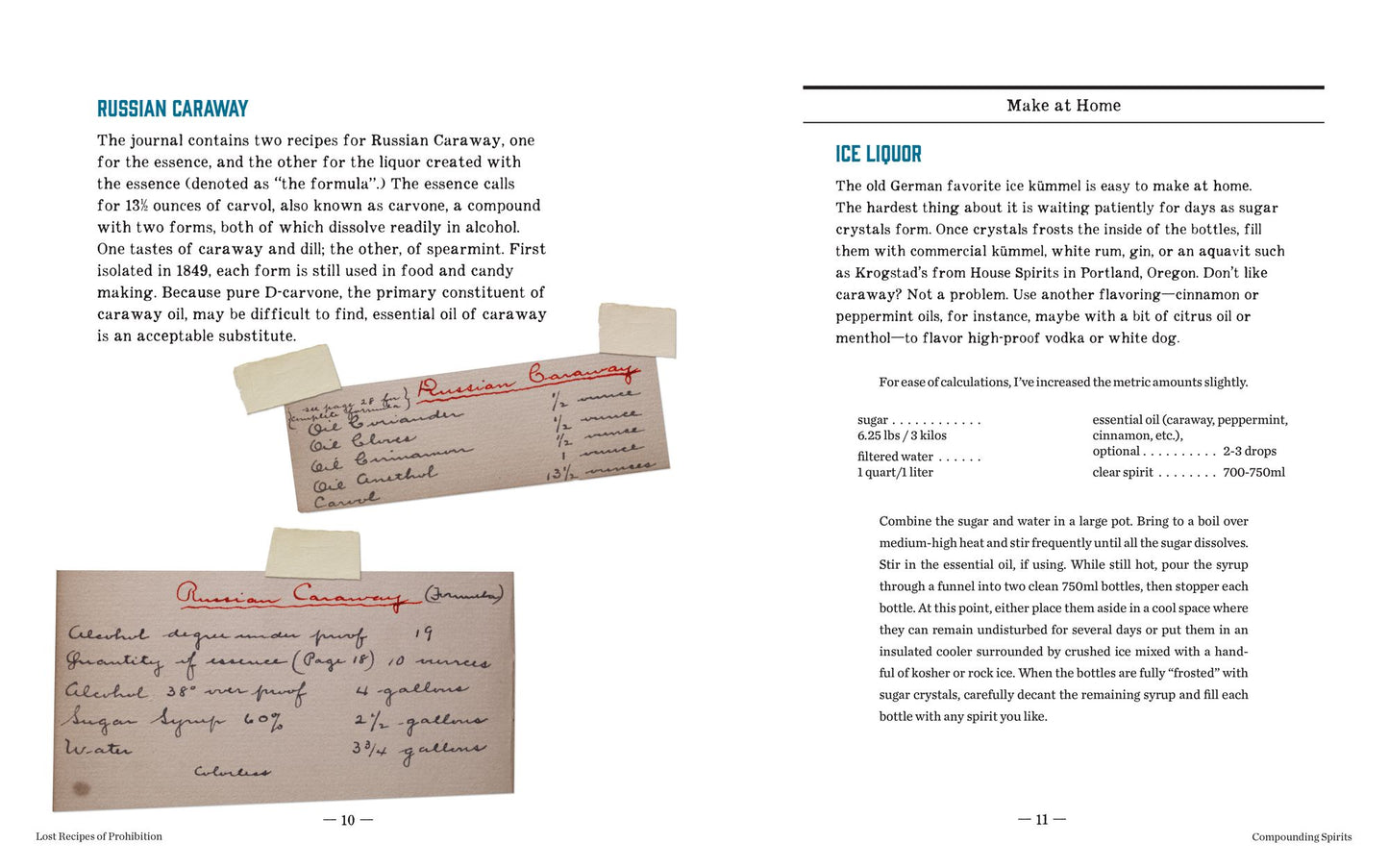 Lost Recipes of Prohibition: Notes from a Bootlegger's Manual