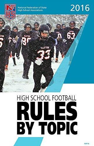 High School Football Rules By Topic 2016