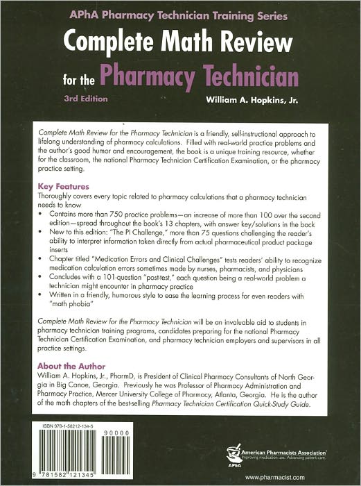 Complete Math Review for the Pharmacy Technician
