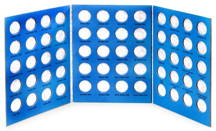 Official Whitman Statehood Quarters Folder 1999-2009
