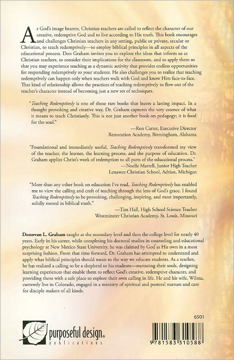 Teaching Redemptively: Bringing Grace and Truth into Your Classroom