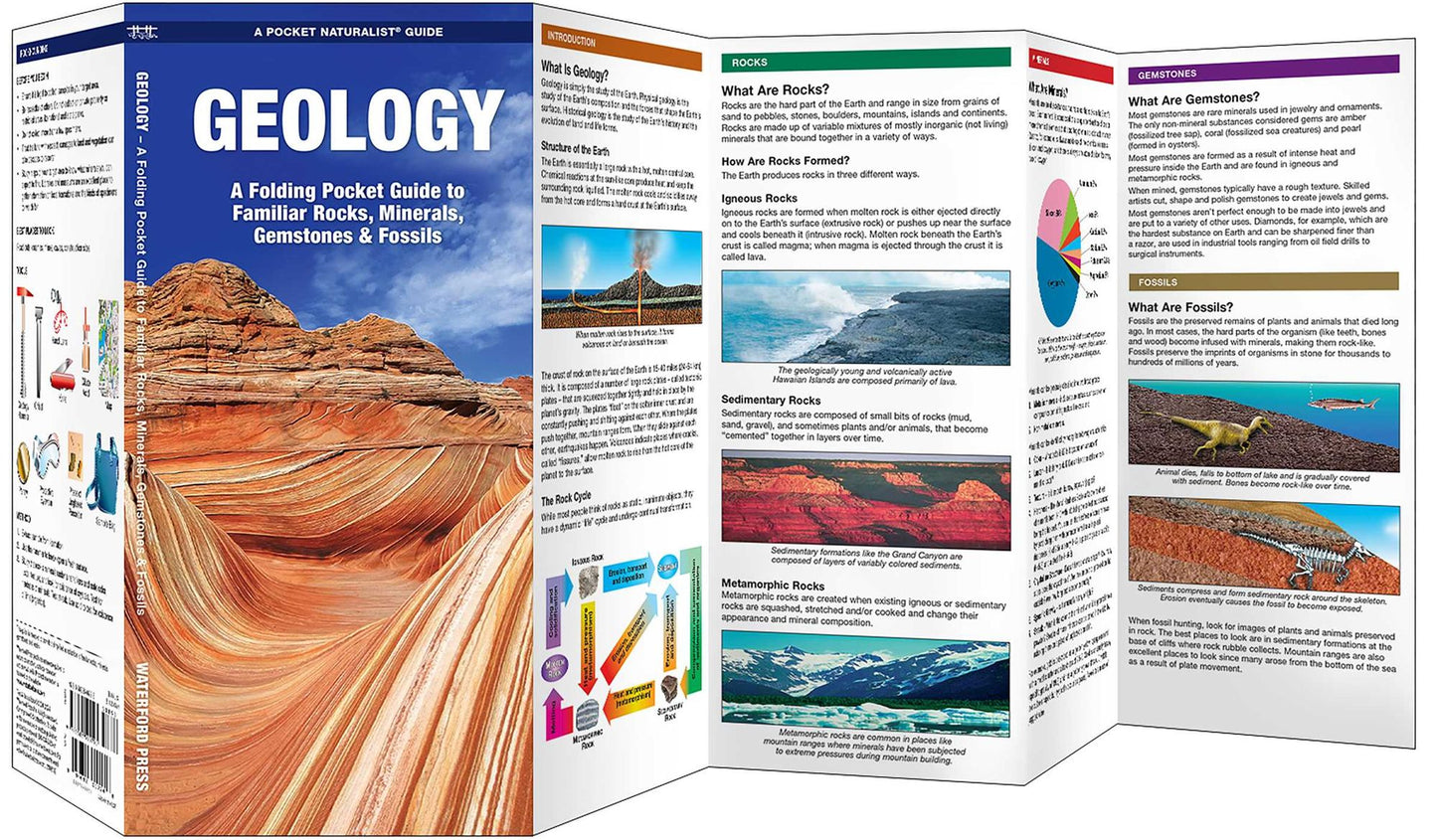 Geology: An Introduction to Familiar Rocks, Minerals, Gemstones and Fossils