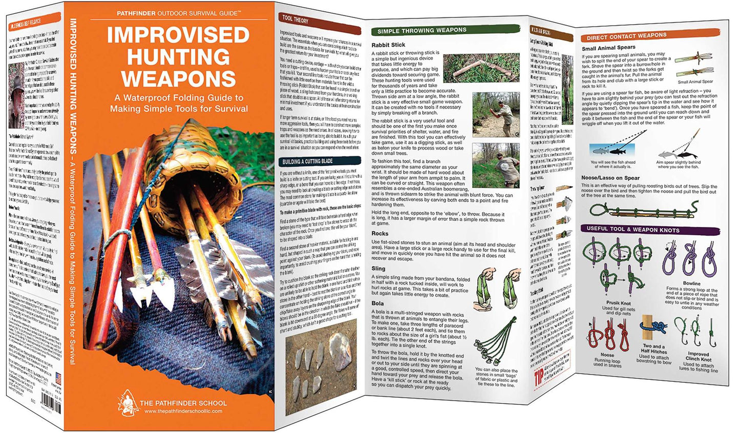 Improvised Hunting Weapons: A Waterproof Pocket Guide to Making Simple Tools for Survival