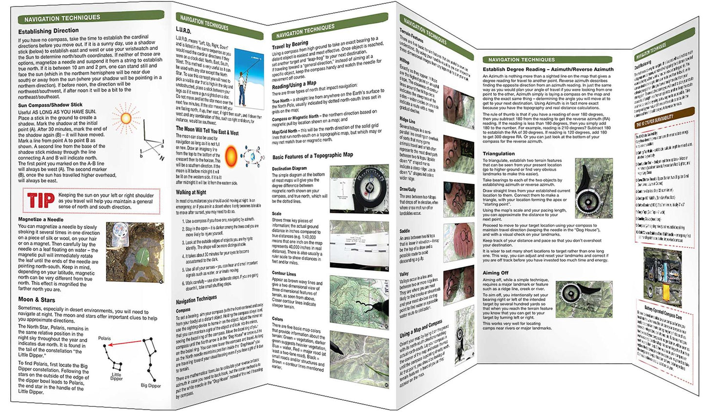 Basic and Primitive Navigation: A Waterproof Pocket Guide to Wilderness Skills & Techniques
