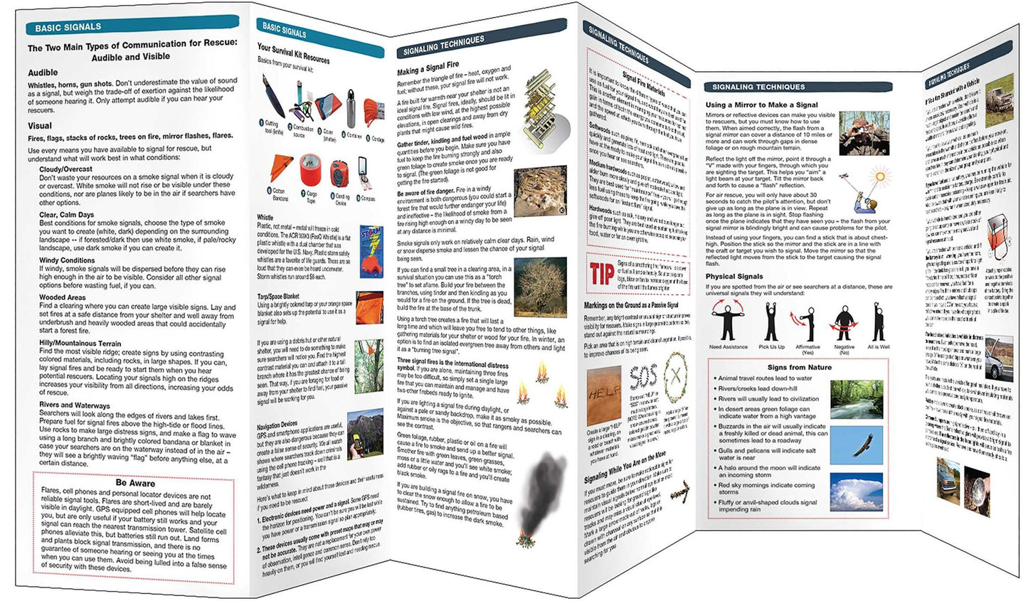 Signaling for Rescue: A Waterproof Pocket Guide to Helping Searchers Find You