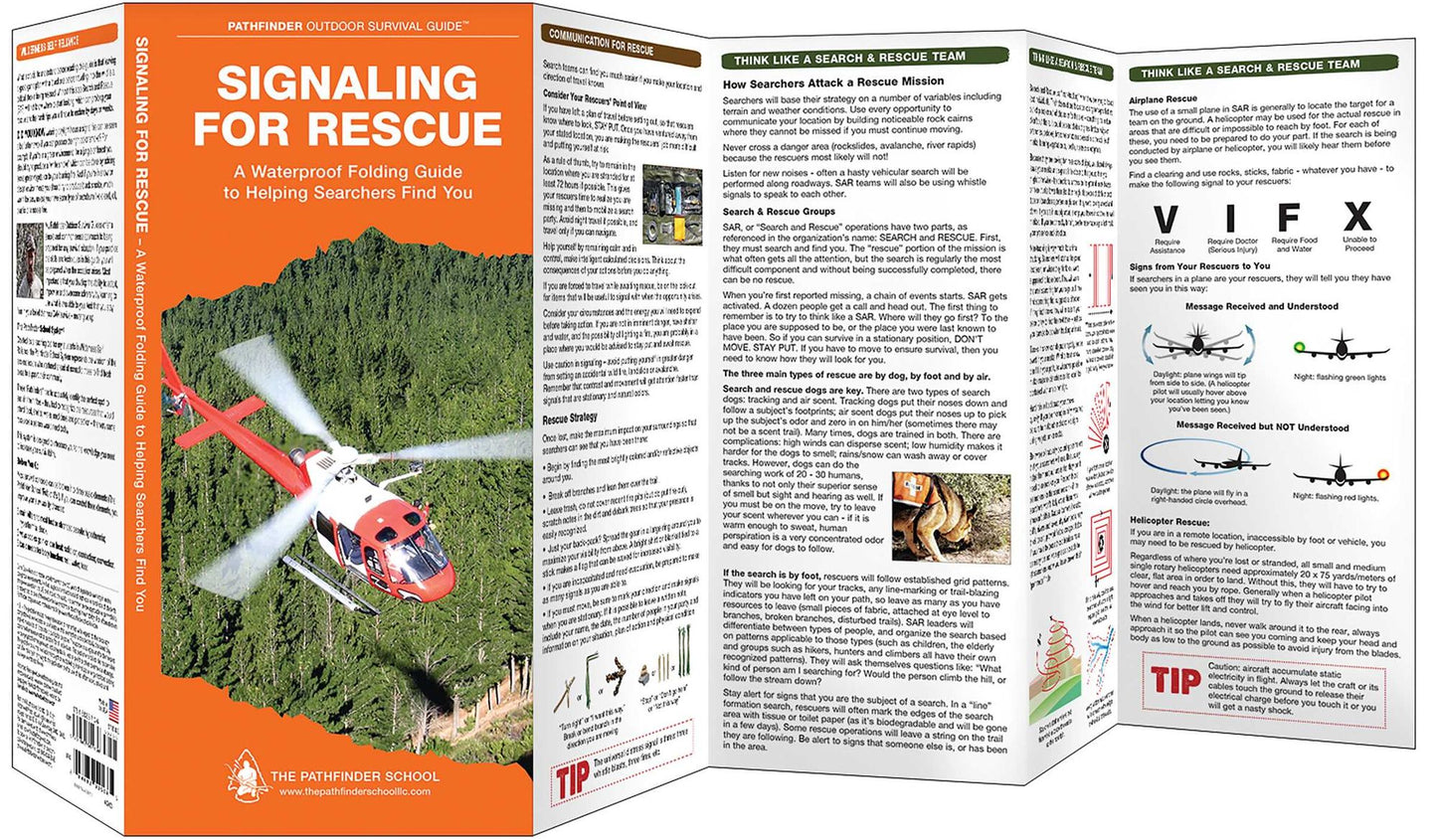 Signaling for Rescue: A Waterproof Pocket Guide to Helping Searchers Find You