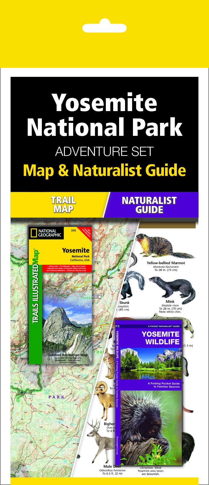 Yosemite National Park Adventure Set: Map & Naturalist Guide