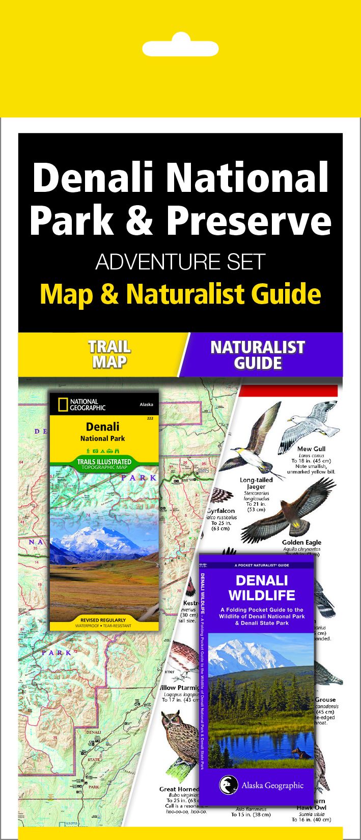 Denali National Park & Preserve Adventure Set: Trail Map & Wildlife Guide