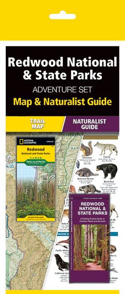 Redwood National & State Parks Adventure Set: Trail Map & Wildlife Guide