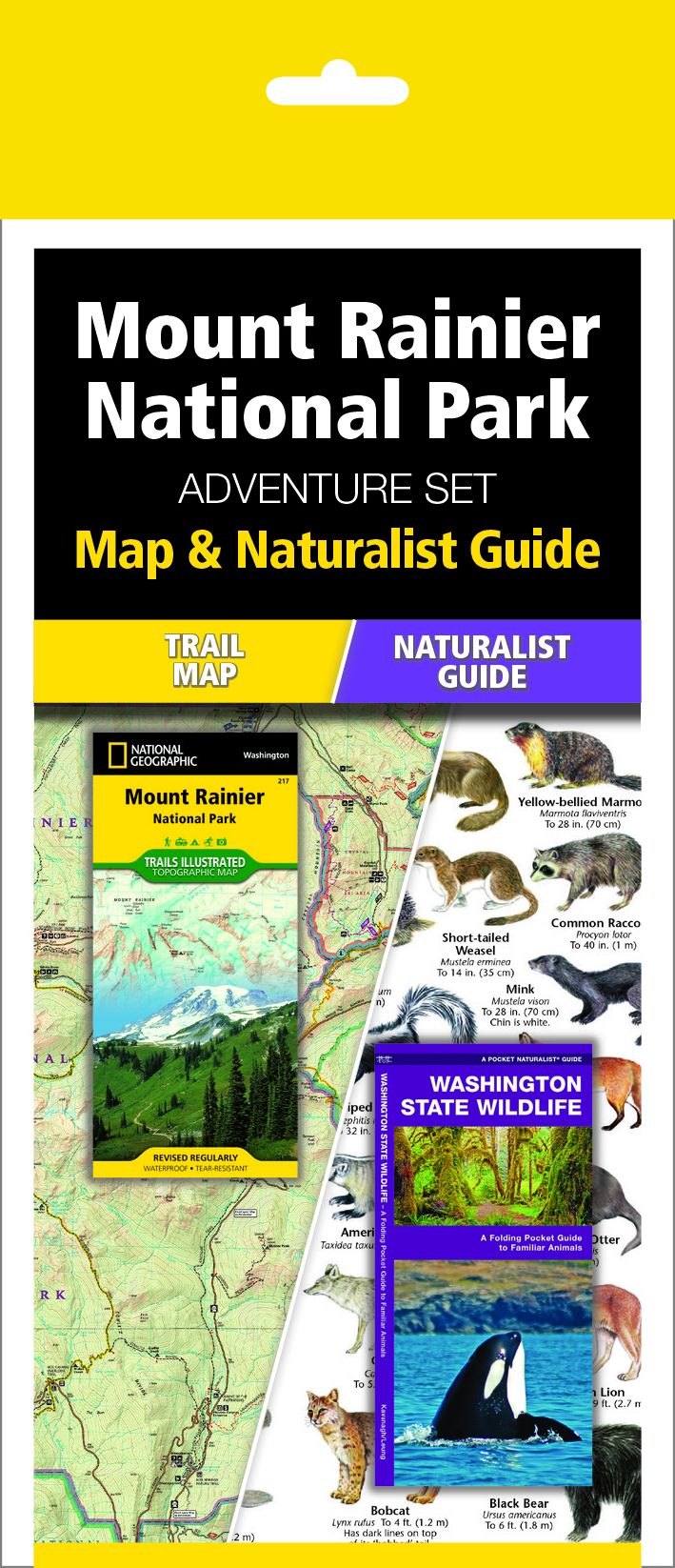 Mt. Rainier National Park Adventure Set: Map & Naturalist Guide