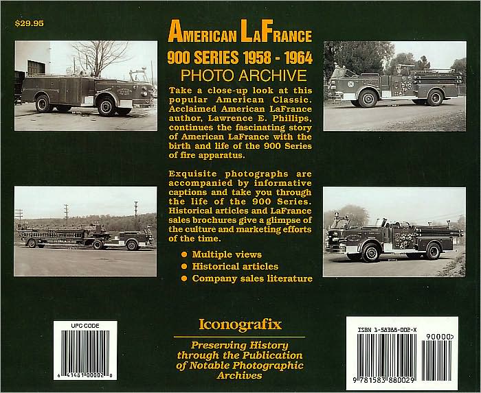 American LaFrance 900 Series 1958-1964 Photo Archive