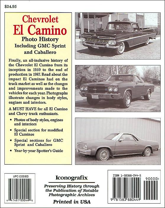 Chevrolet El Camino: Including GMC Sprint & Caballero