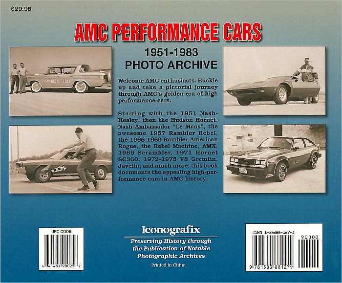 AMC Performance Cars 1951-1983 Photo Archive