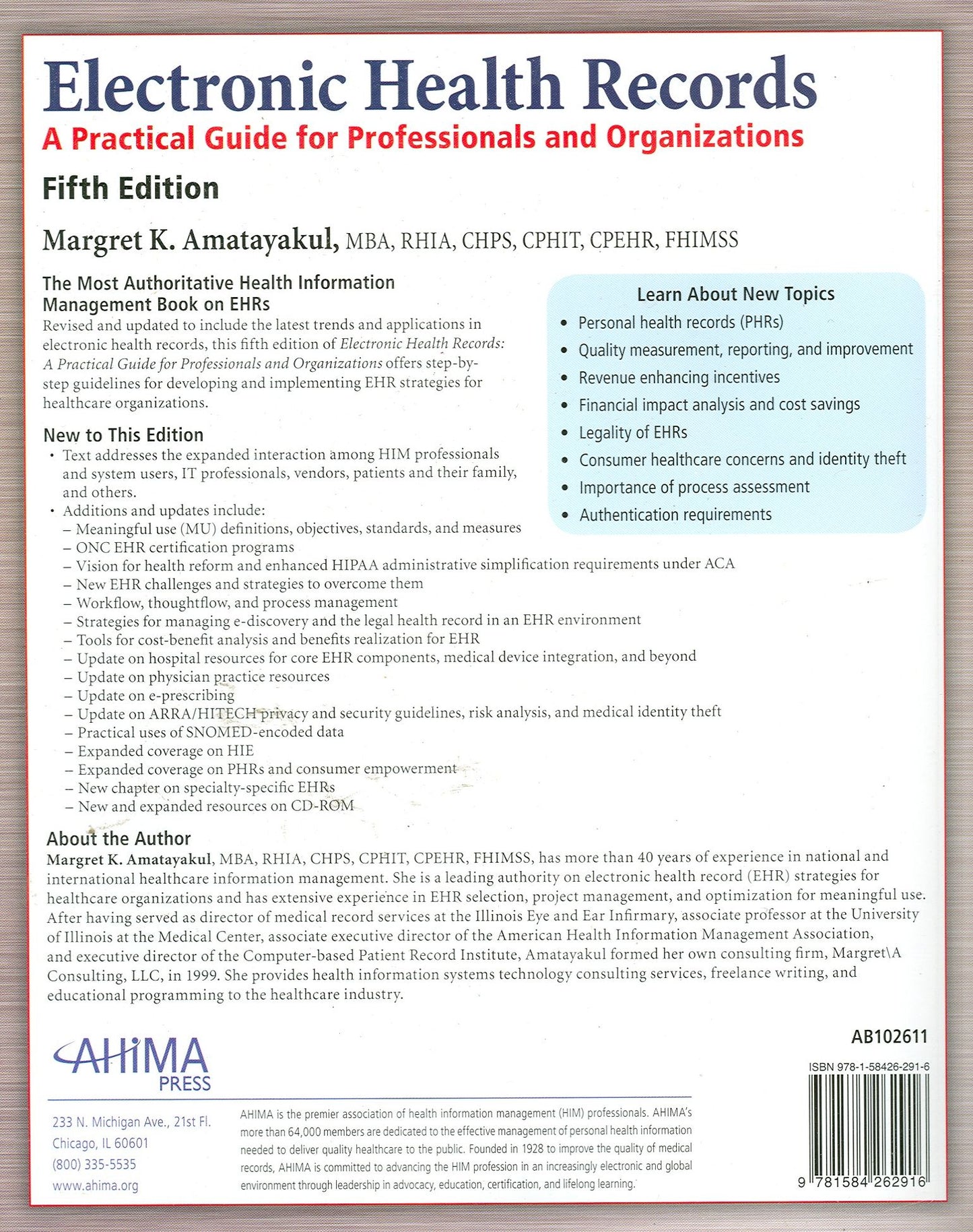Electronic Health Records - With CD