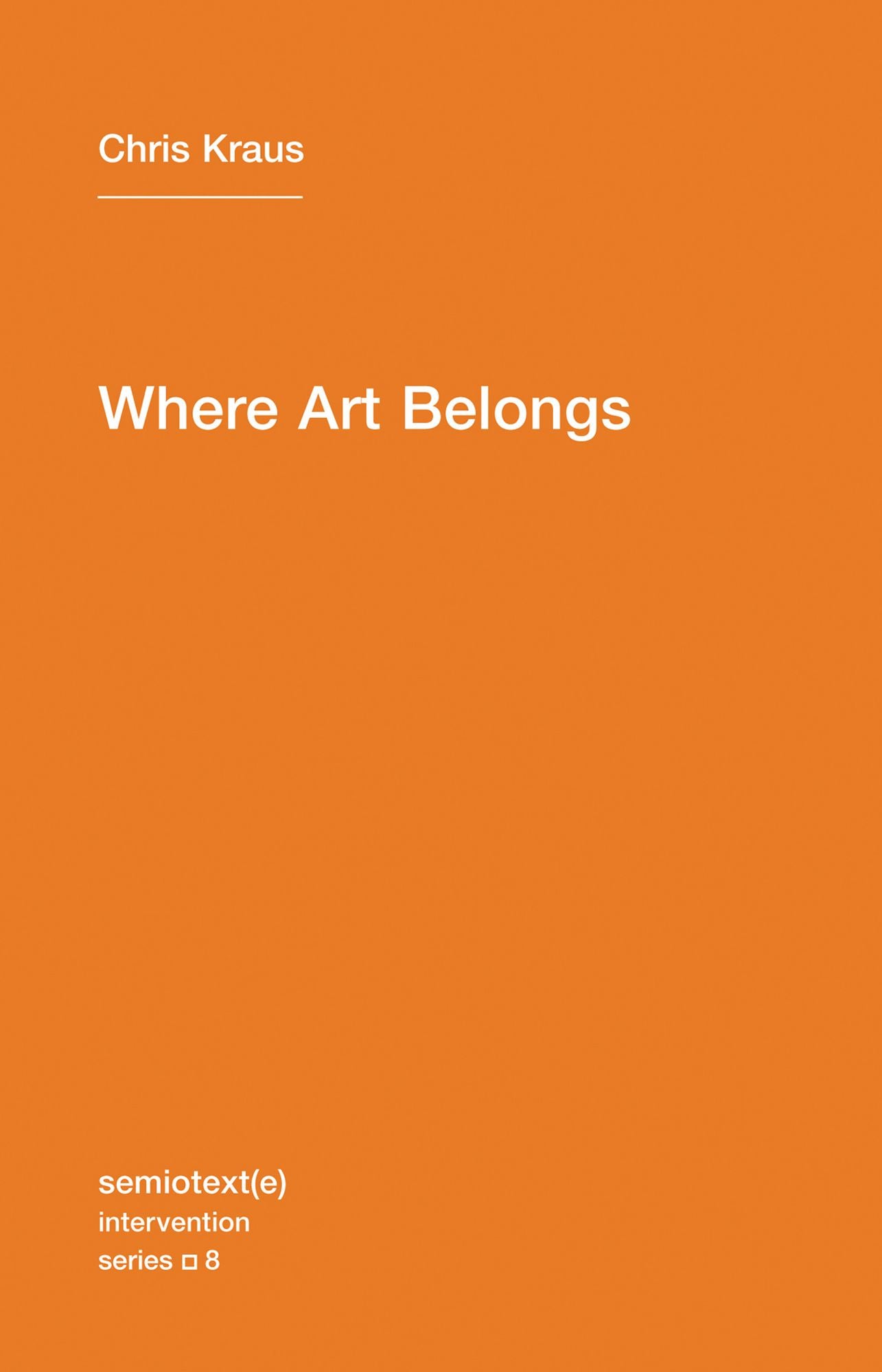 Where Art Belongs
