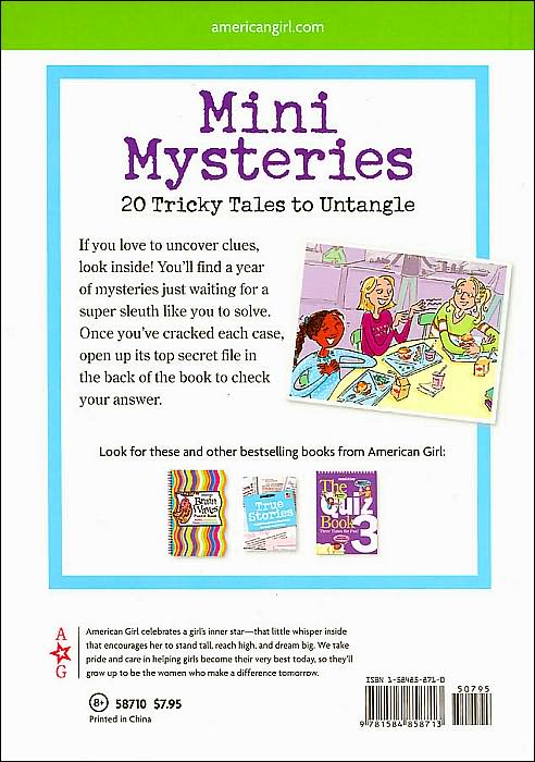 Mini Mysteries: 20 Tricky Tales to Untangle (American Girl Mysteries Series)