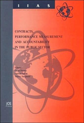 Contracts, Performance Measurement and Accountability in the Public Sector (Intl Inst of Administrative Sciences Monographs, Vol 25)