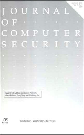 Security of Ad-hoc and Sensor Networks: Book Edition of Journal of Computer Security