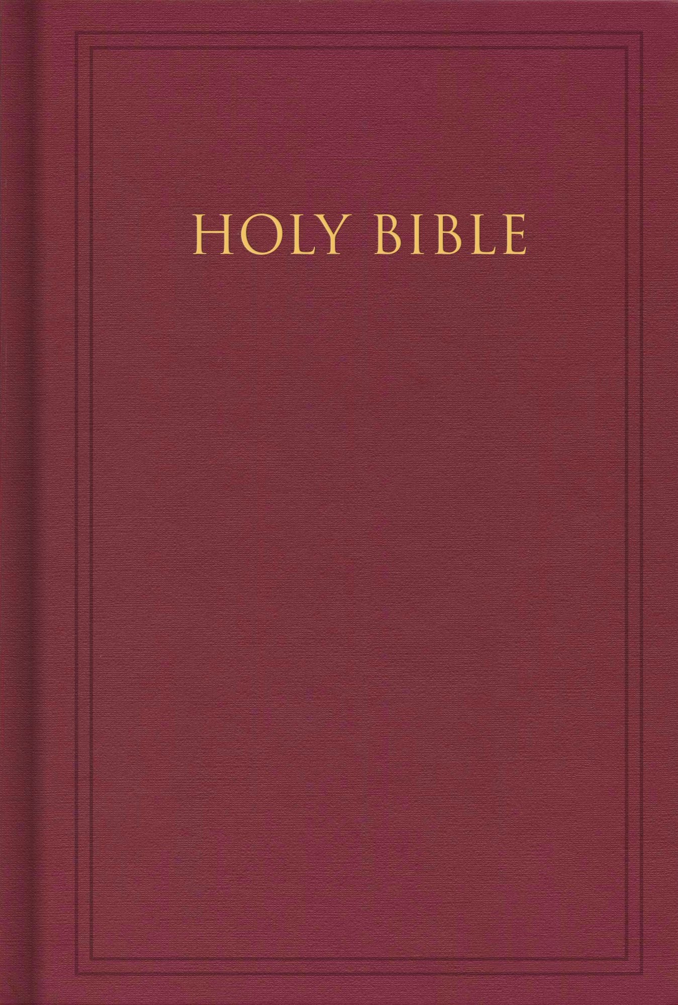 KJV Pew Bible, Deep Garnet Maroon Hardcover