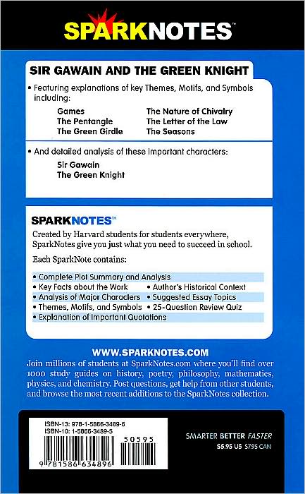 Sir Gawain and the Green Knight (SparkNotes Literature Guide Series)