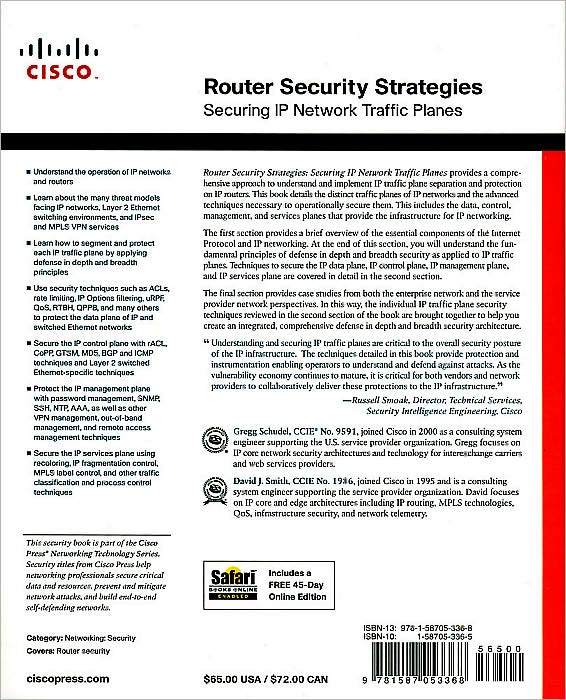Router Security Strategies: Securing IP Network Traffic Planes
