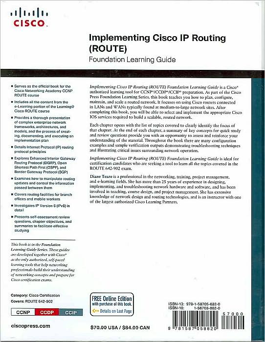 Implementing Cisco IP Routing (ROUTE) Foundation Learning Guide: Foundation learning for the ROUTE 642-902 Exam