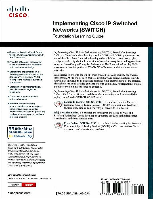 Implementing Cisco IP Switched Networks (SWITCH) Foundation Learning Guide: Foundation learning for SWITCH 642-813