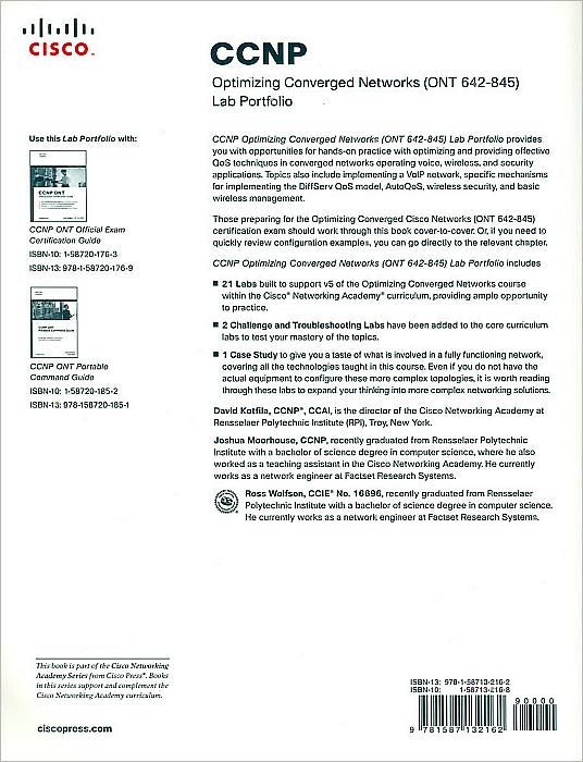 CCNP Optimizing Converged Networks (ONT 642-845) Lab Portfolio